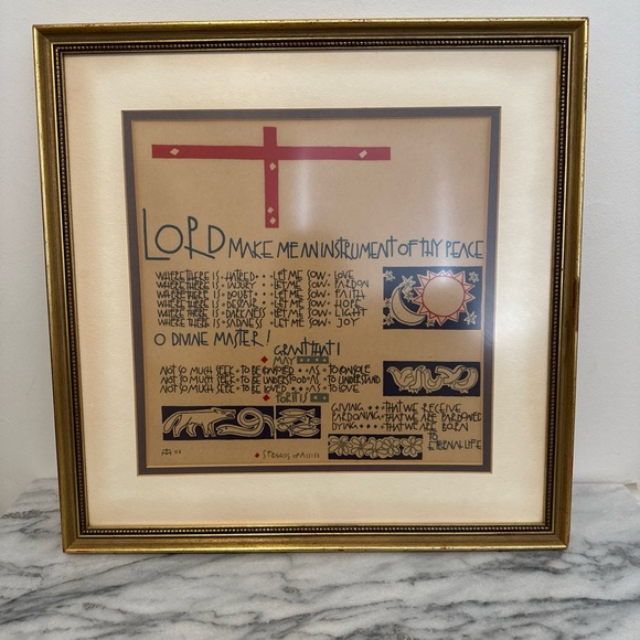 St Francis of Assisi Peace prayer framed print - Picture 2 of 14